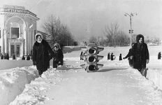 Южно-Сахалинск после метели Южно-Сахалинск после метели